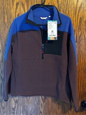 cotopaxi women’s small colorblock half-zip fleece small